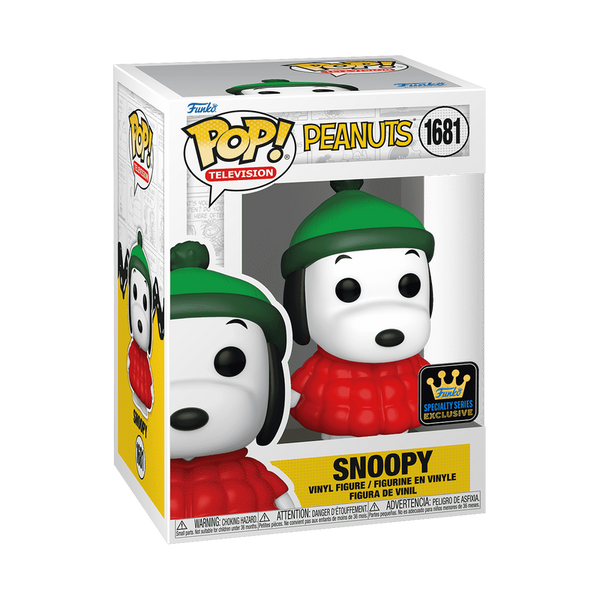 pop snoopy in puffer jacket 1681