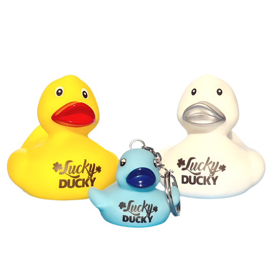 Lucky Ducky Blue Duck Keychain