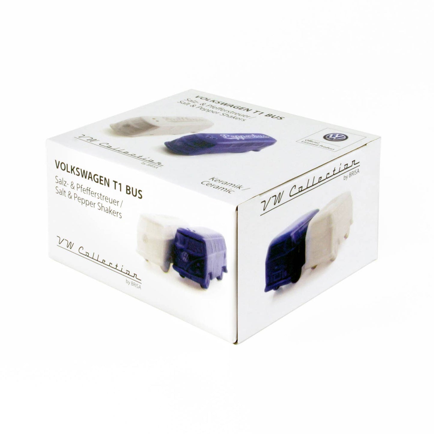 Salt & Pepper VW T1 Bus - White/Blue