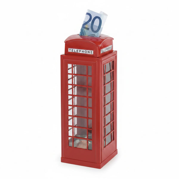 Tirelire: CABINE TELEFONIQUE H18cm, en métal