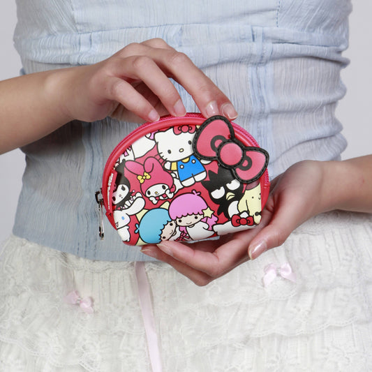 Sanrio Casual Oval Coin Purse - Hello Kitty Friends