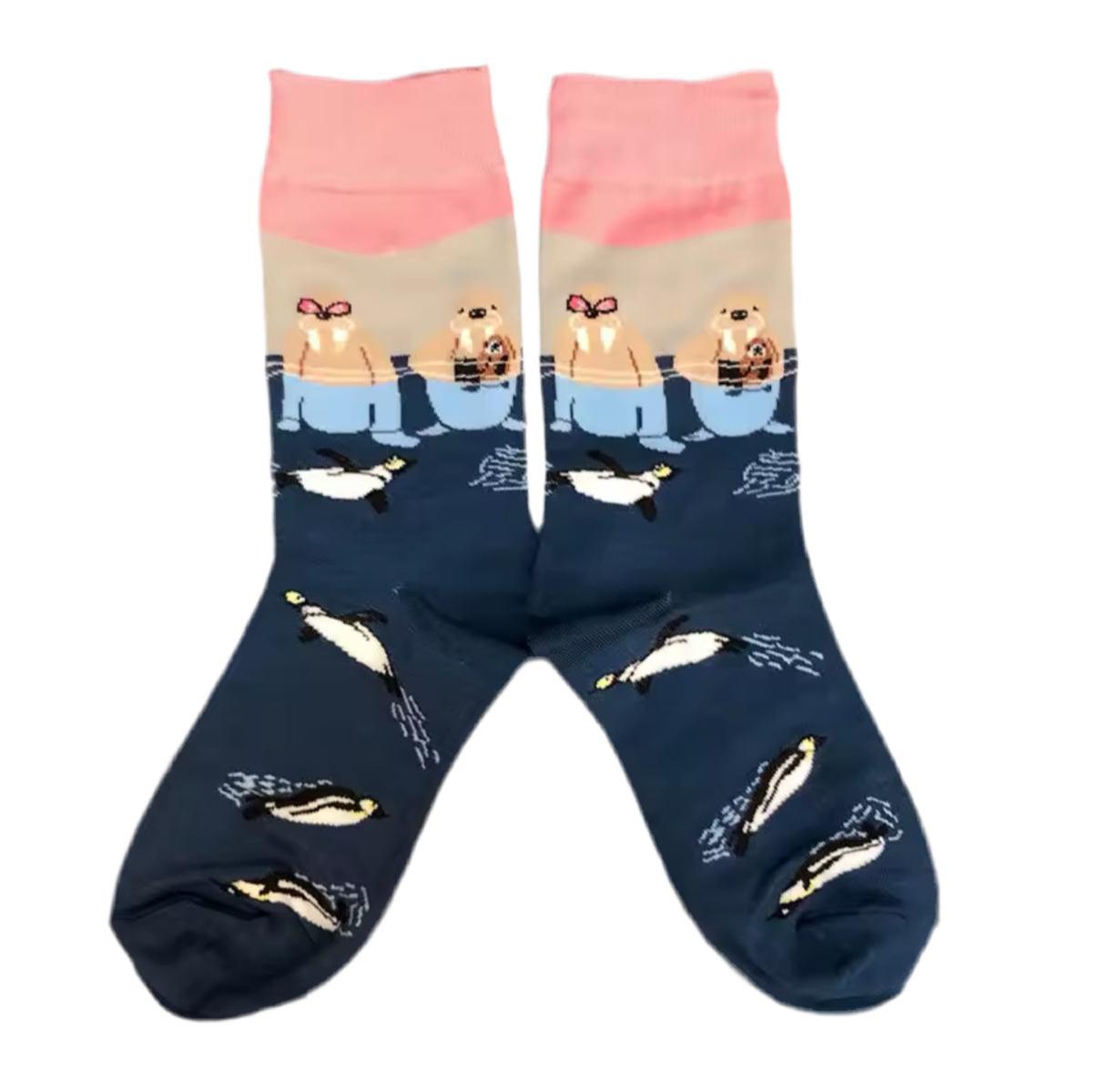 Walrus and Penguin Socks