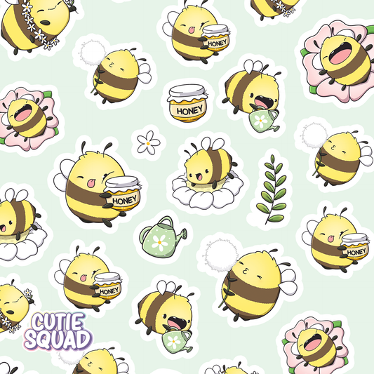 Flowery Bee | Sticker Sheet