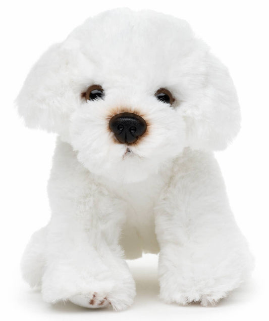 Peluche bichon maltais assis