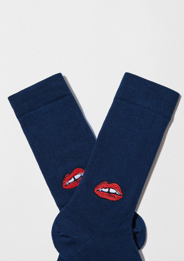 Chaussettes brodées BeLips