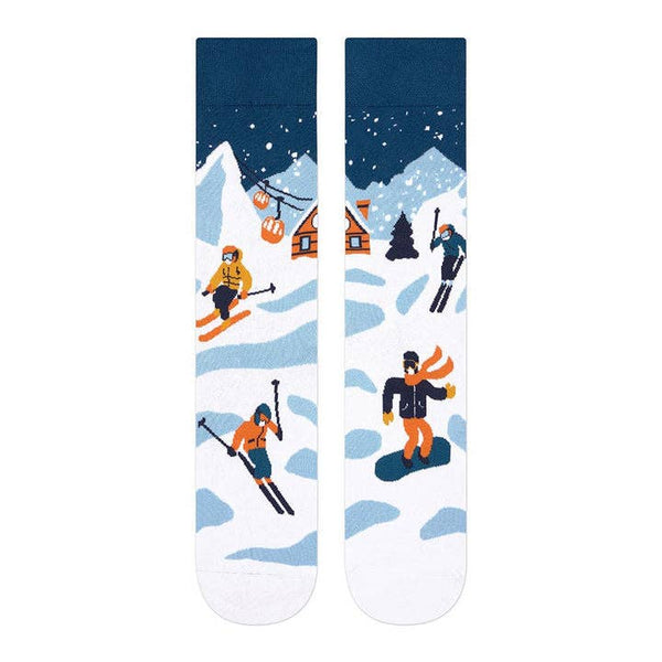 Mismatched Ski Socks