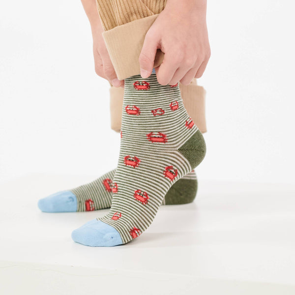 Children's Animal Socks - Crab