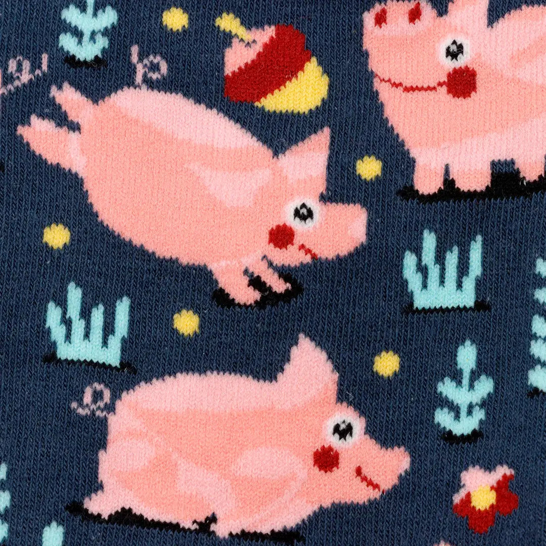 Pig Socks with Tassels