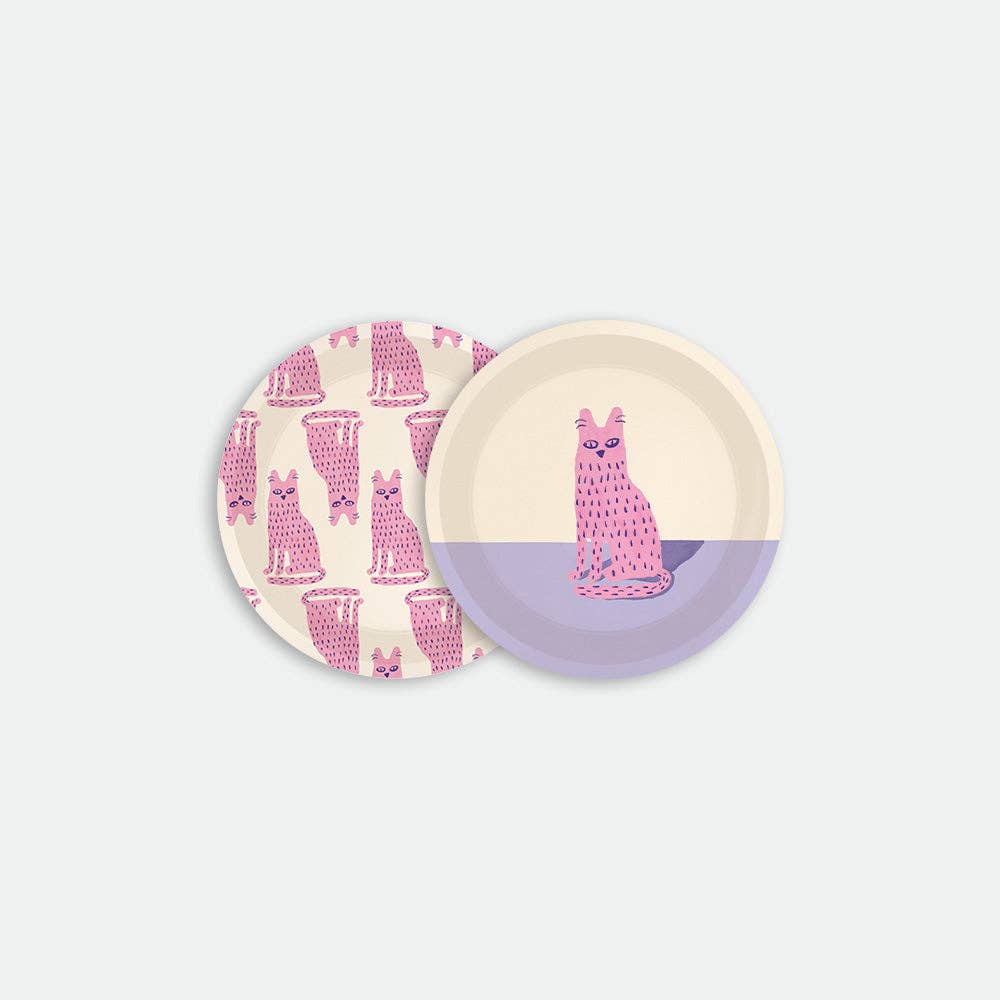 Lonely Cat - Coaster Duo