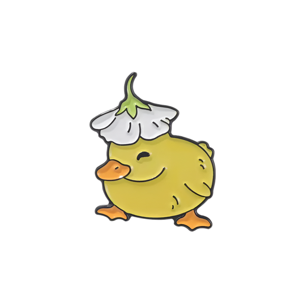 Yellow Duck Flower Pins