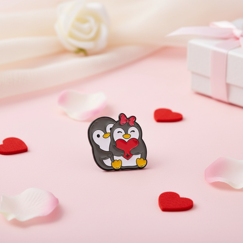 Pin's Pingouins Amoureux