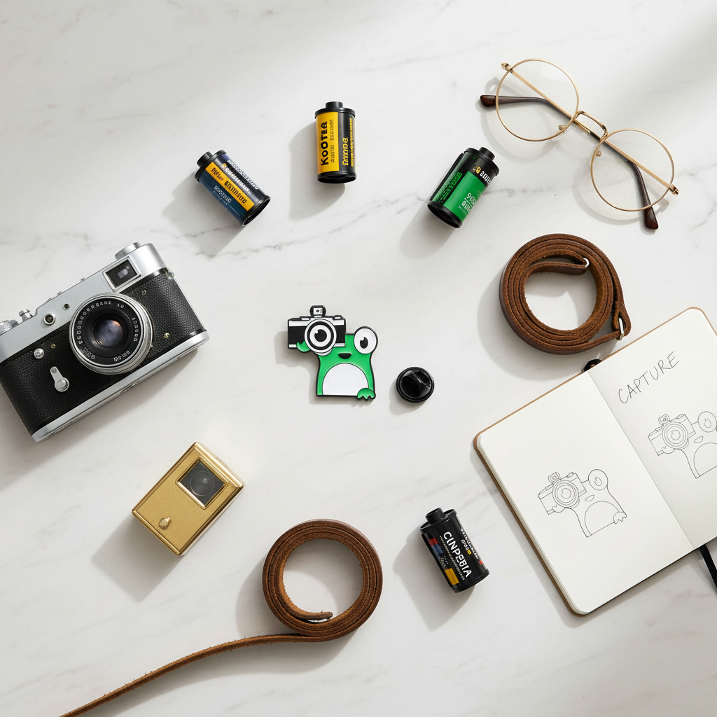 Pin's Grenouille Photographe