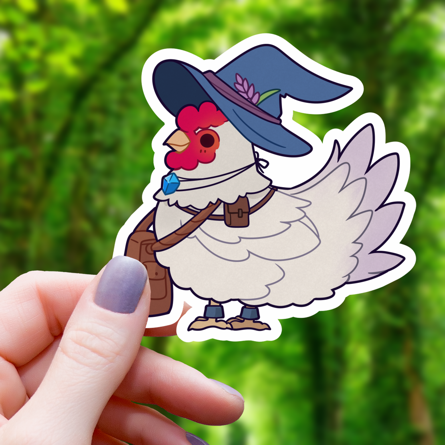 Witch Hen Sticker TTRPG