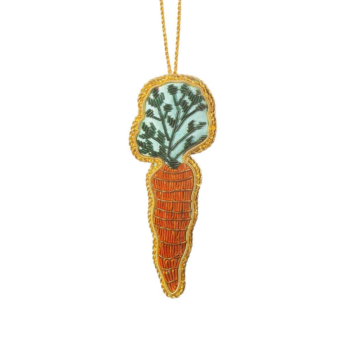 Embroidered Carrot Hanging Decoration