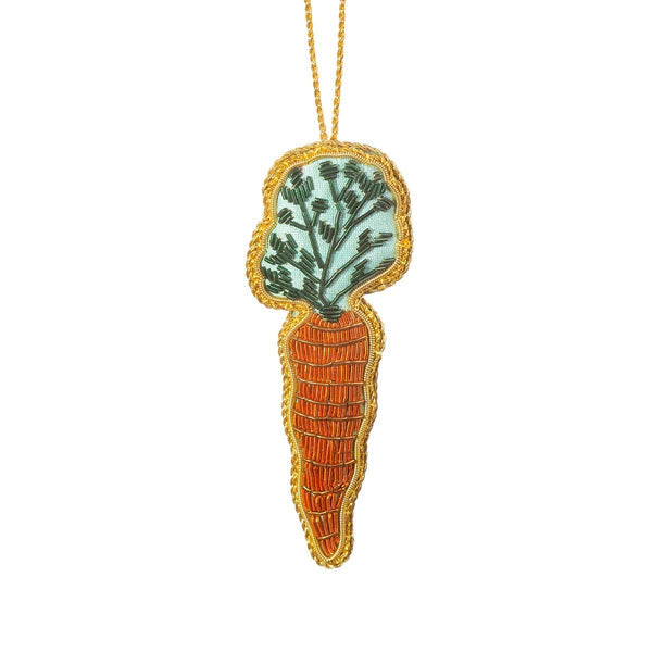 Embroidered Carrot Hanging Decoration