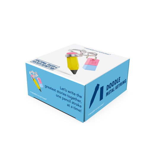 Pencil & Eraser Keychain