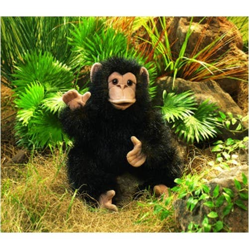Marionnette à main Bébé chimpanzé 2877/ Bébé chimpanzé Folkmanis réaliste