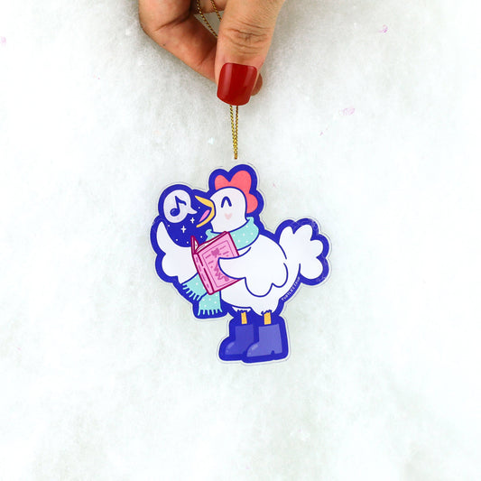 Singing Hen Christmas Decoration