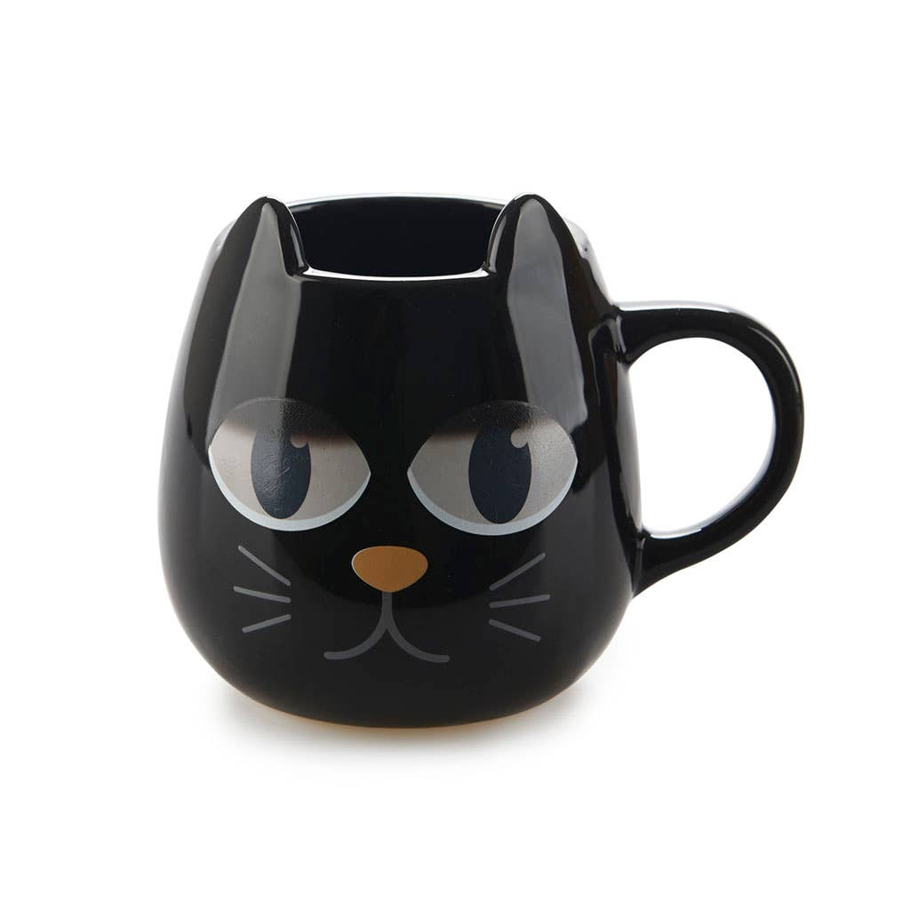 Mug rond Chat noir « Wake up »