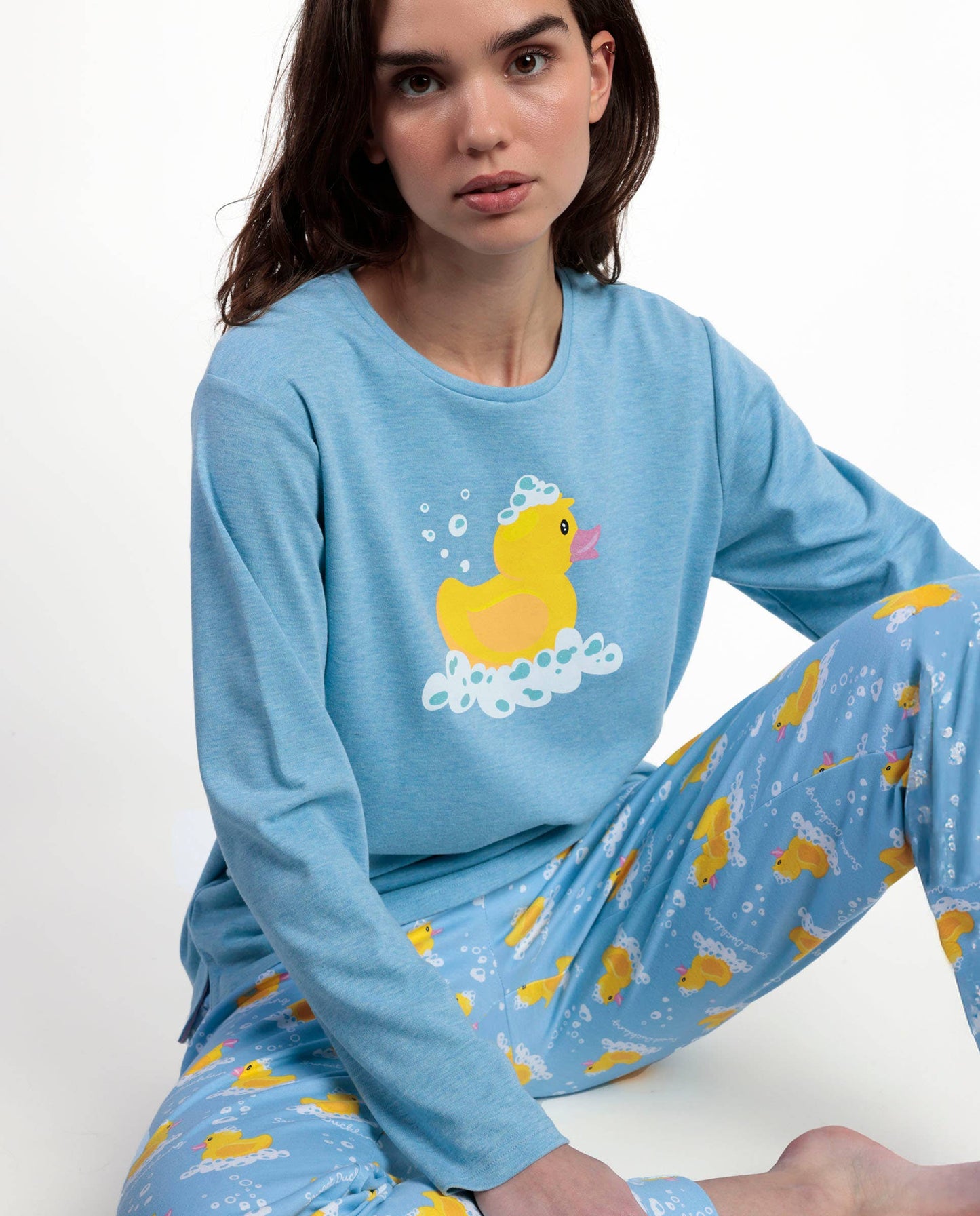 Pyjama manches longues Femme - Canard « Sweet Duckling”