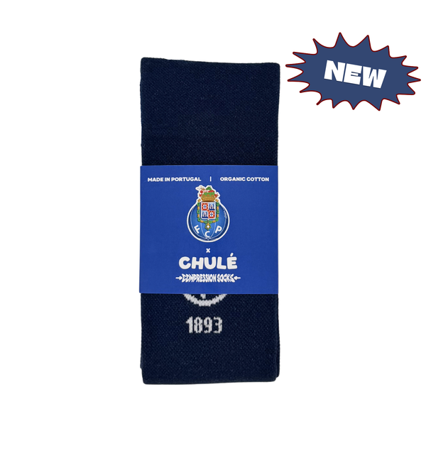 Chaussettes de Compression FC Porto « 1893 » – Bleu - Chulé