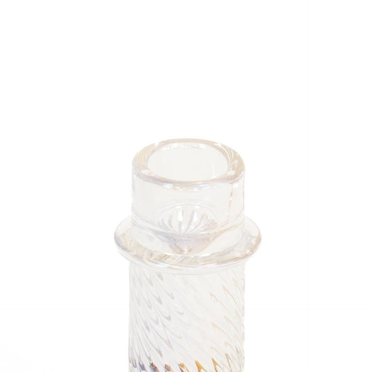 Candlestick - Glass - Rainbow Color - 8x10cm