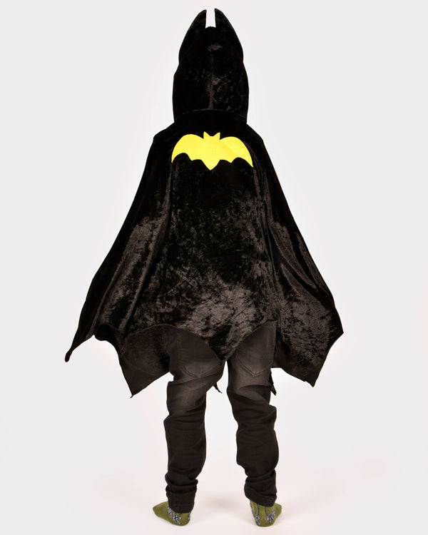 Black velvet bat cape 98-128 cm 3-8 years