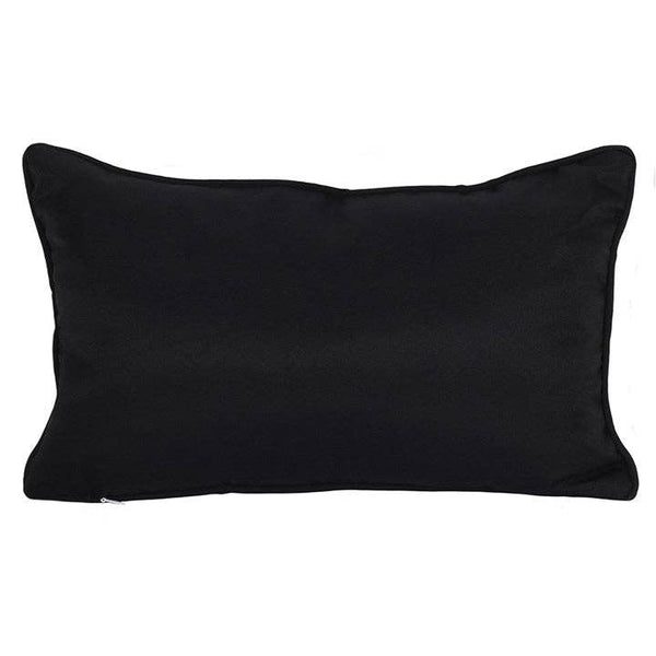 Petit coussin rectangulaire noir et blanc pour planche parlante