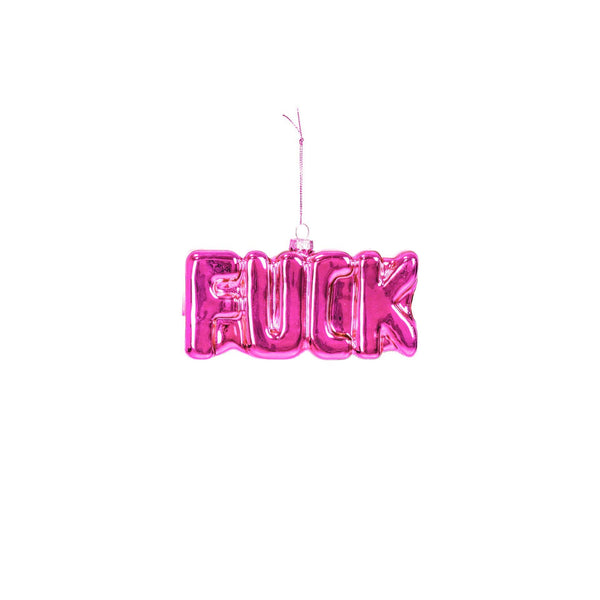 Fuck Pink Christmas Ball
