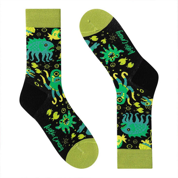 Green Sea Monster Socks