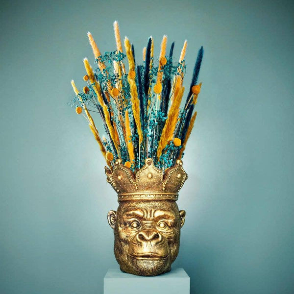 Kong monkey head, gold