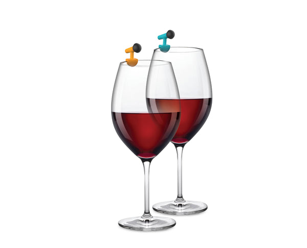 Set de 6 marque-verres Microphone