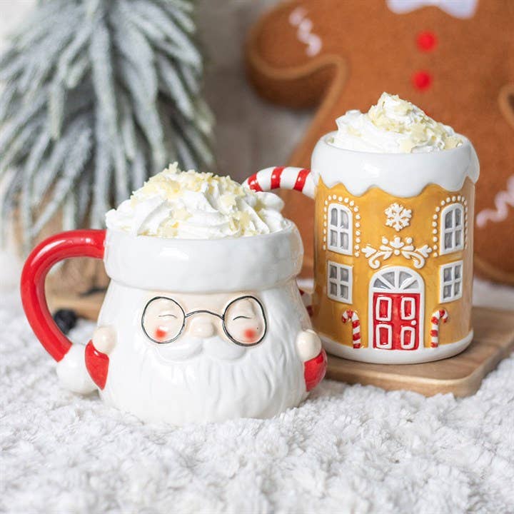 Mug de Noël en forme de Père Noël