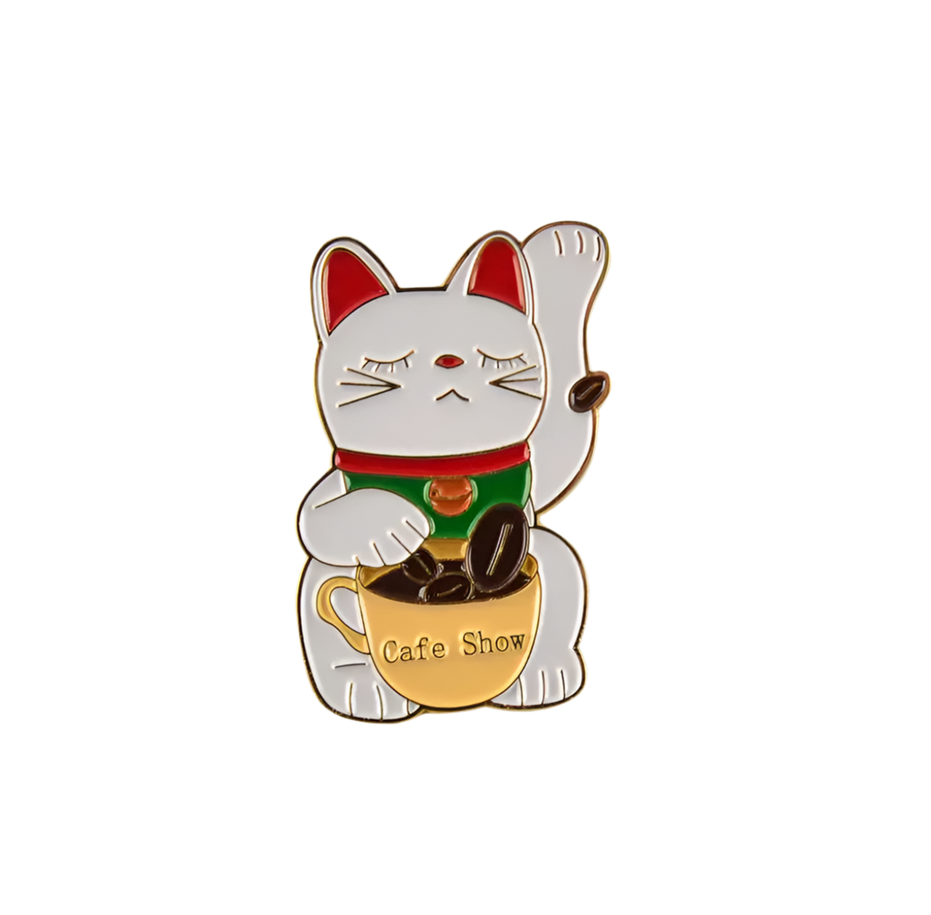 Lucky Cat Pin “Coffee Show”