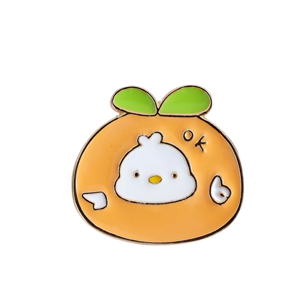 White Duck Fishing Pin