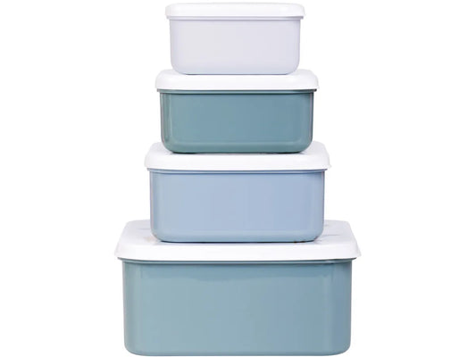 Pack of 4 Snack and Lunch Boxes - Ocean