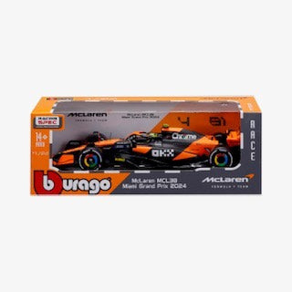 1:24 F1 MCLAREN TOY TIRE CHANGING RACING CAR (2024) NORRIS PLAYSET