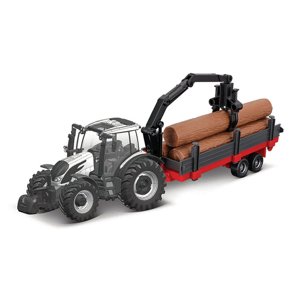 TRACTEUR VALTRA M2\Q 10CM AVEC 3 REMORQUES