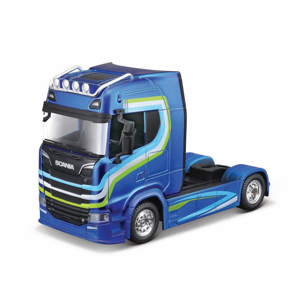 1:43 STREET FIRE HAULERS CUSTOM CABINS SCANIA S730 BLUE