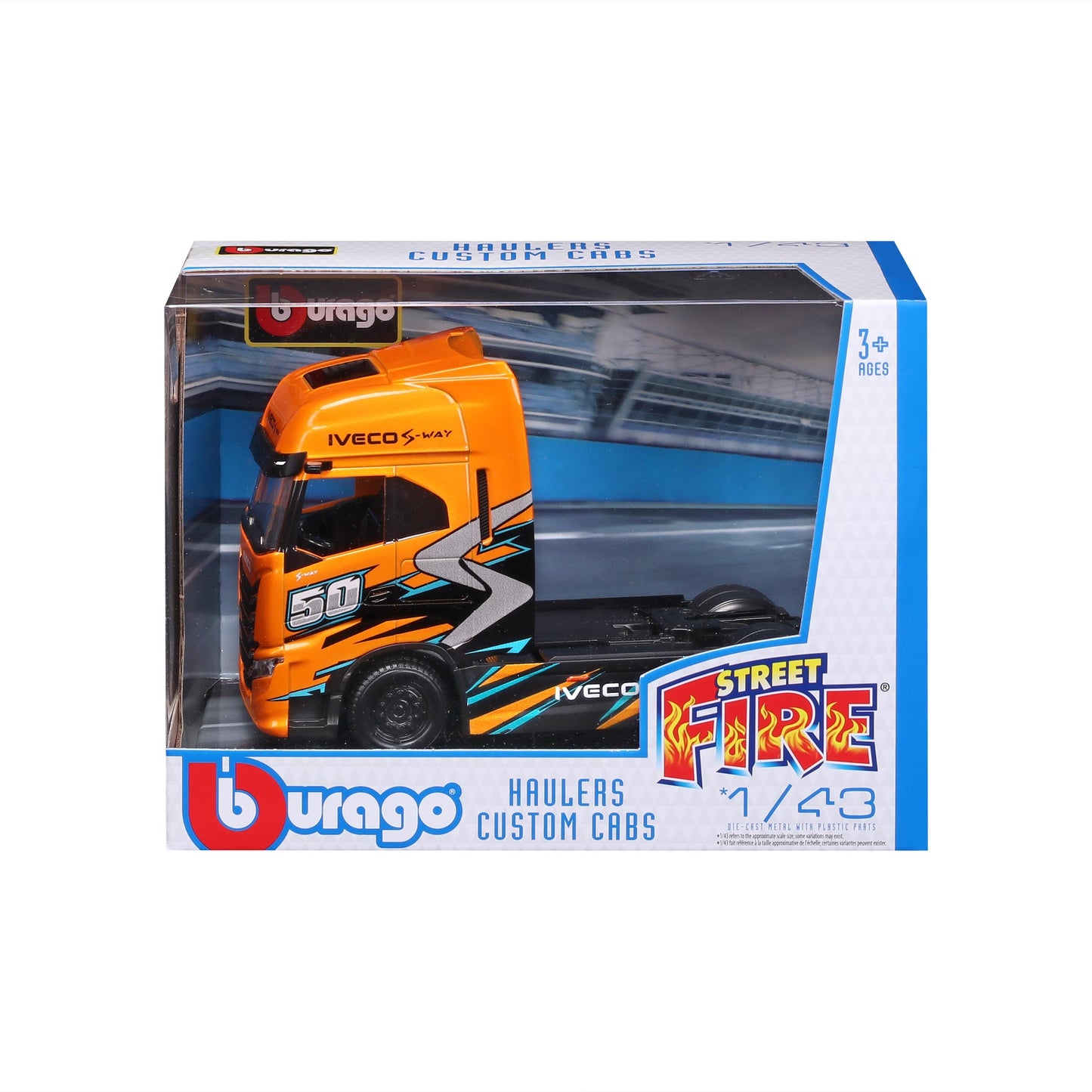 1:43 STREET FIRE TRUCKS CUSTOM IVECO S-WAY 570 CABINS