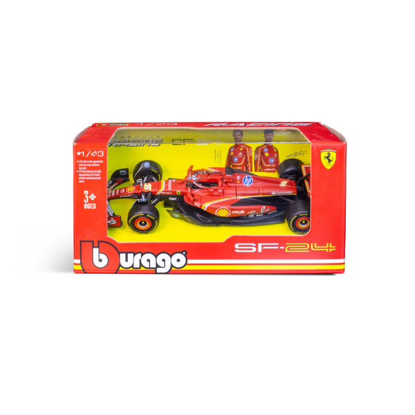 1:43 F1 2024 FERRARI SF-24 LECLERC IN 12-PIECE DISPLAY