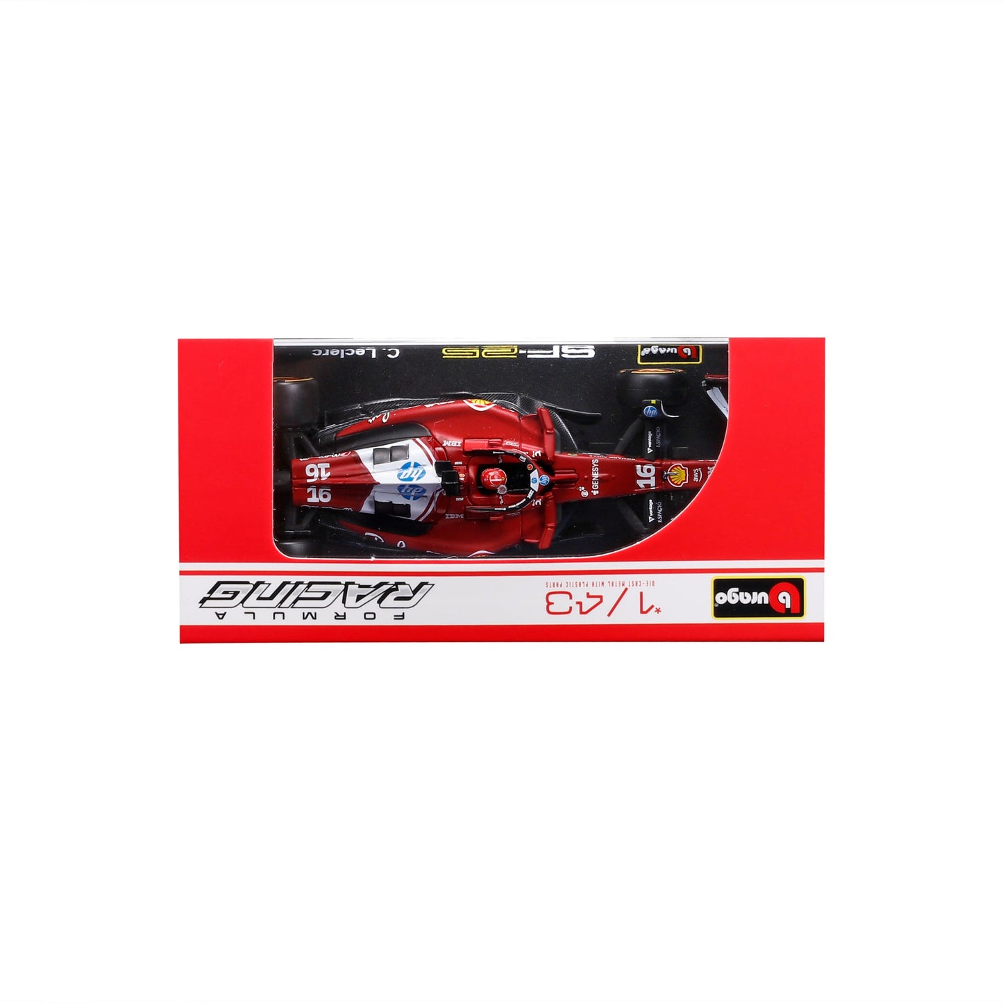 1:43 F1 FERRARI SF-25 2025 LECLERC WITH HELMET