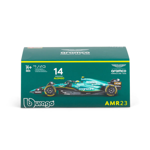 1:43 F1 ASTON MARTIN 2023 AMR23 WITH ALONSO HELMET