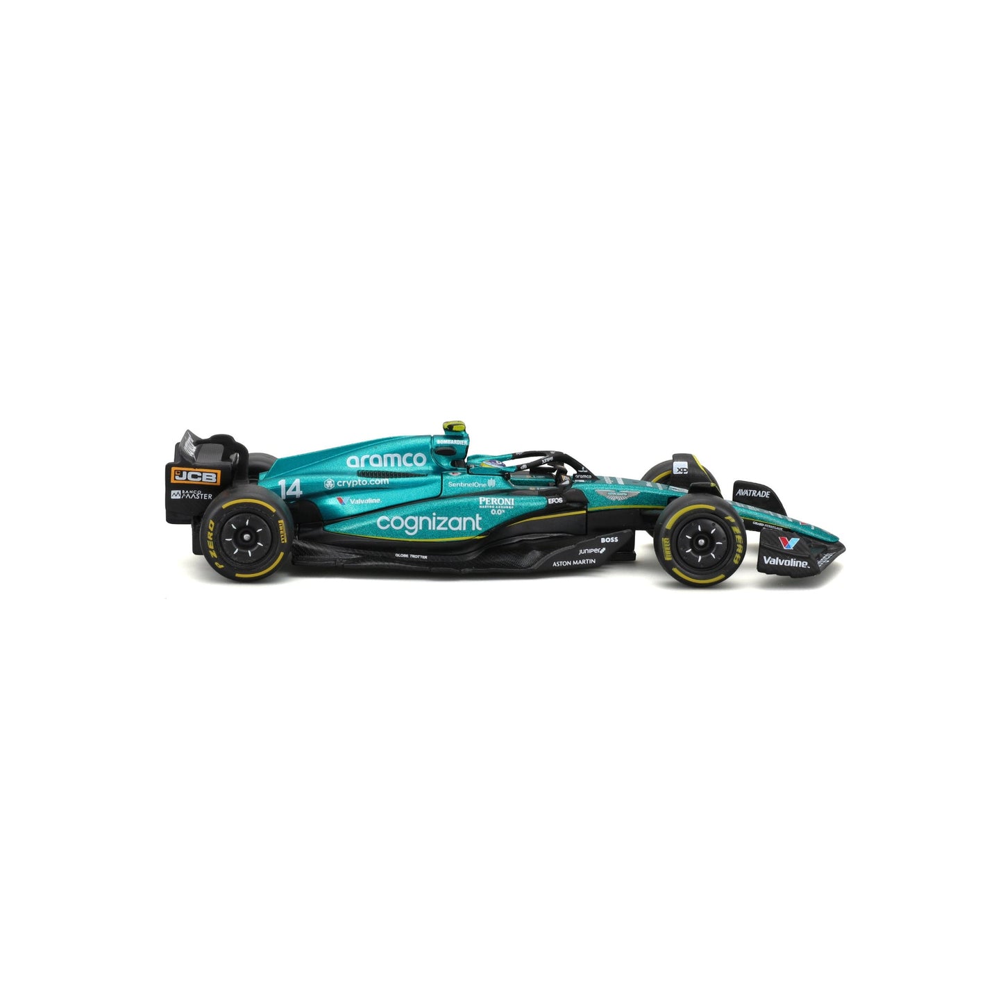 1:43 F1 ASTON MARTIN 2023 AMR23 WITH ALONSO HELMET