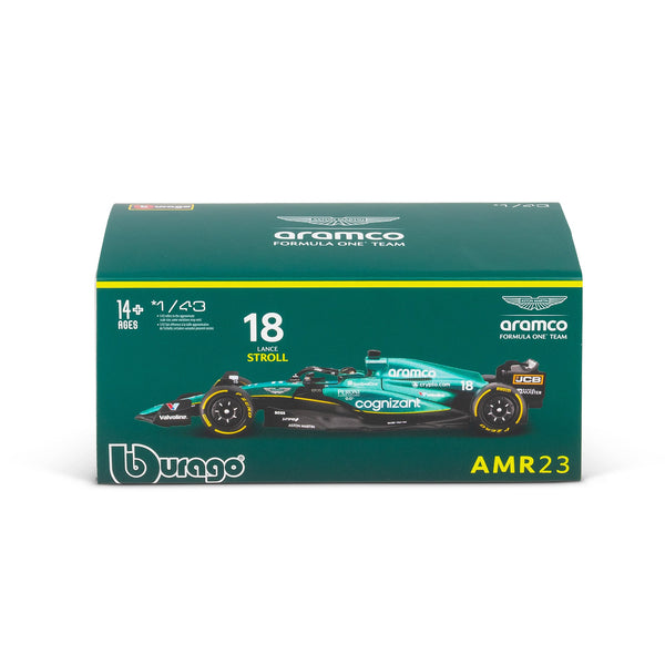 1:43 F1 ASTON MARTIN 2023 AMR23 WITH HELMET WALK