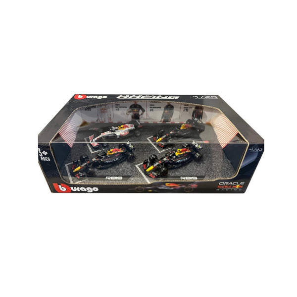 Set of 4 Max Verstappen F1 RED BULL RACING Champion figurines on a 1:43 scale