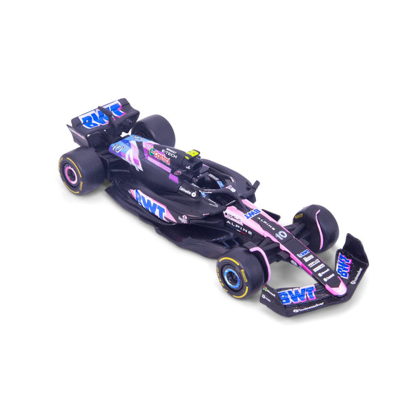 1:43 F1 BWT ALPINE F1 TEAM A524 2024 GASLY IN 12 PIECE DISPLAY