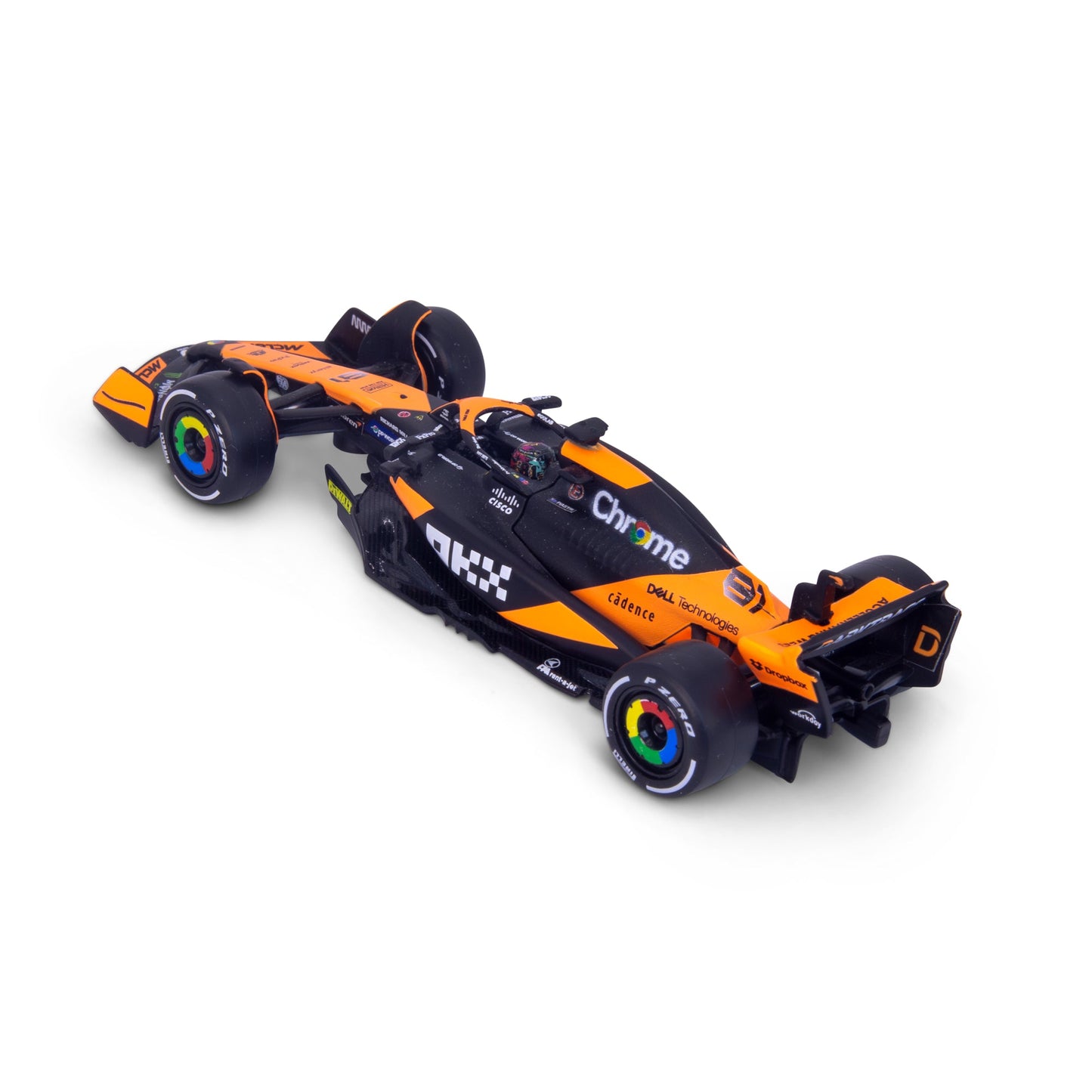 1:43 F1 MCLAREN MCL38 2024 WITH PIASTRI HELMET