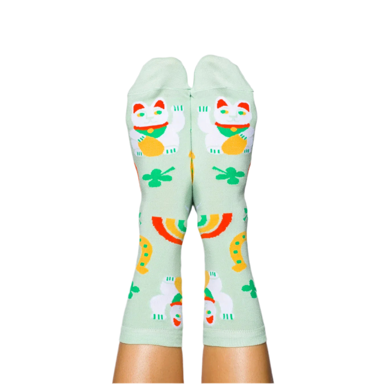 Lucky Socks - Lucky Cats, Clovers, Lightning Bolts and Rainbows