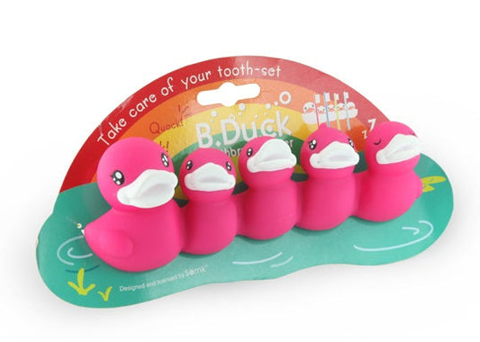 Pink duck toothbrush